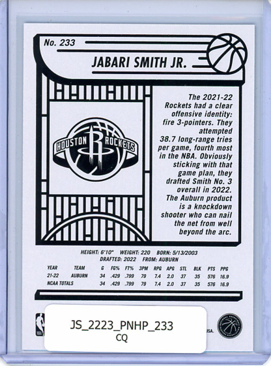 Jabari Smith Jr. 2022-23 Hoops #233 (CQ)