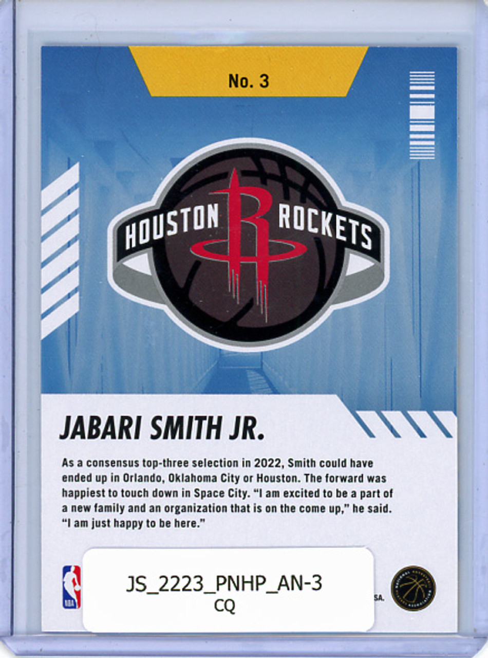 Jabari Smith Jr. 2022-23 Hoops, Arriving Now #3 (CQ)