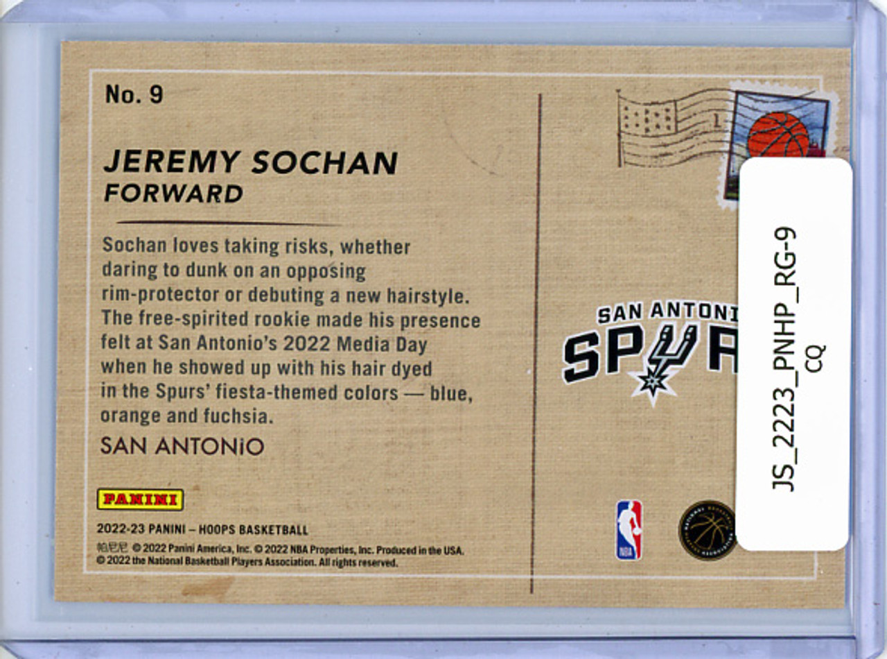 Jeremy Sochan 2022-23 Hoops, Rookie Greetings #9 (CQ)