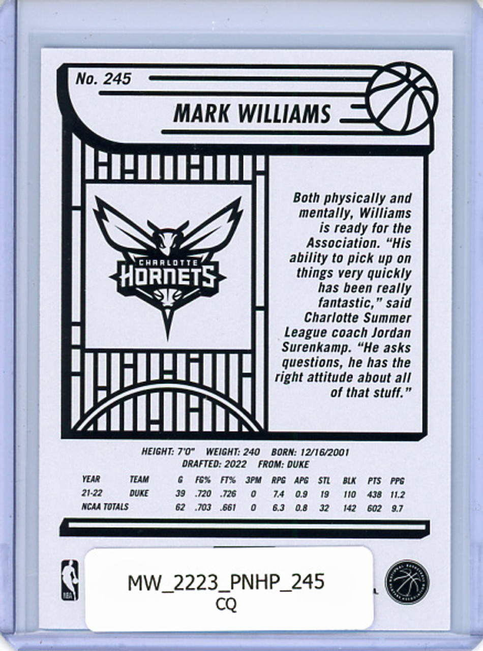Mark Williams 2022-23 Hoops #245 (CQ)
