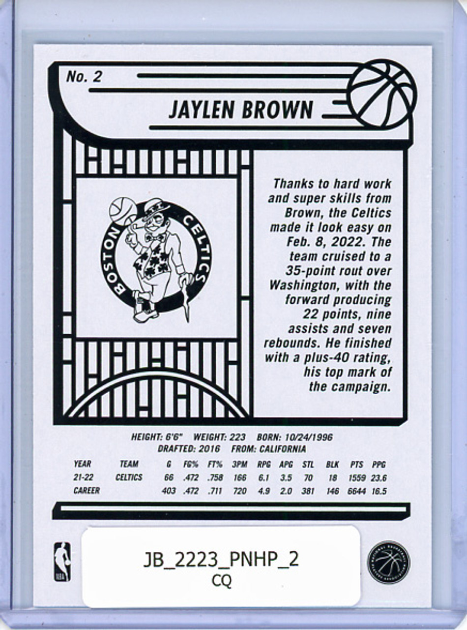 Jaylen Brown 2022-23 Hoops #2 (CQ)