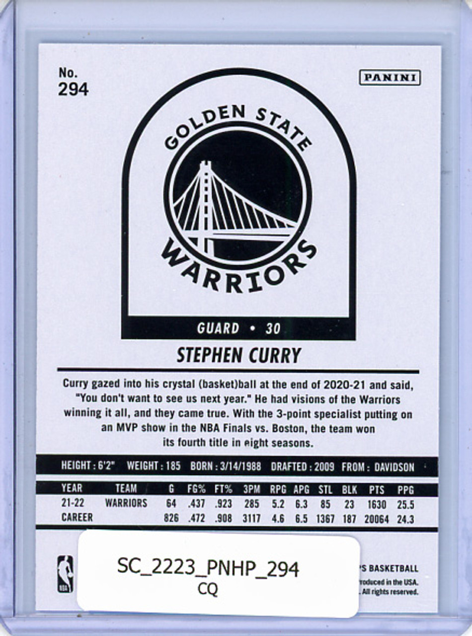 Stephen Curry 2022-23 Hoops #294 Tribute (CQ)