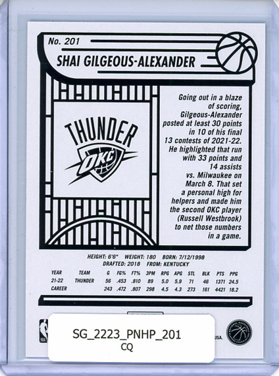 Shai Gilgeous-Alexander 2022-23 Hoops #201 (CQ)