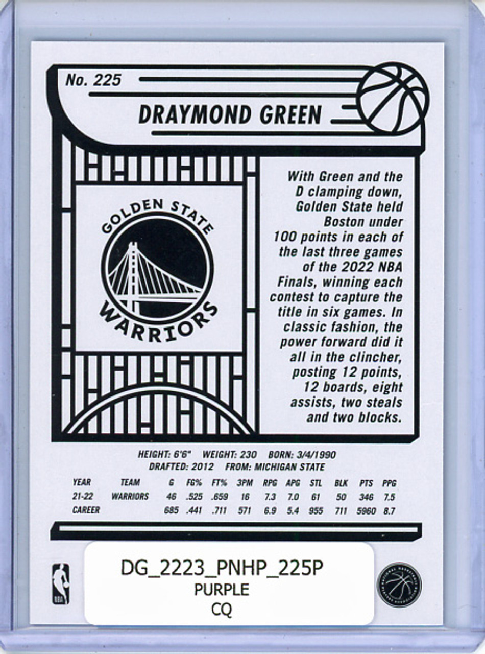 Draymond Green 2022-23 Hoops #225 Purple (CQ)