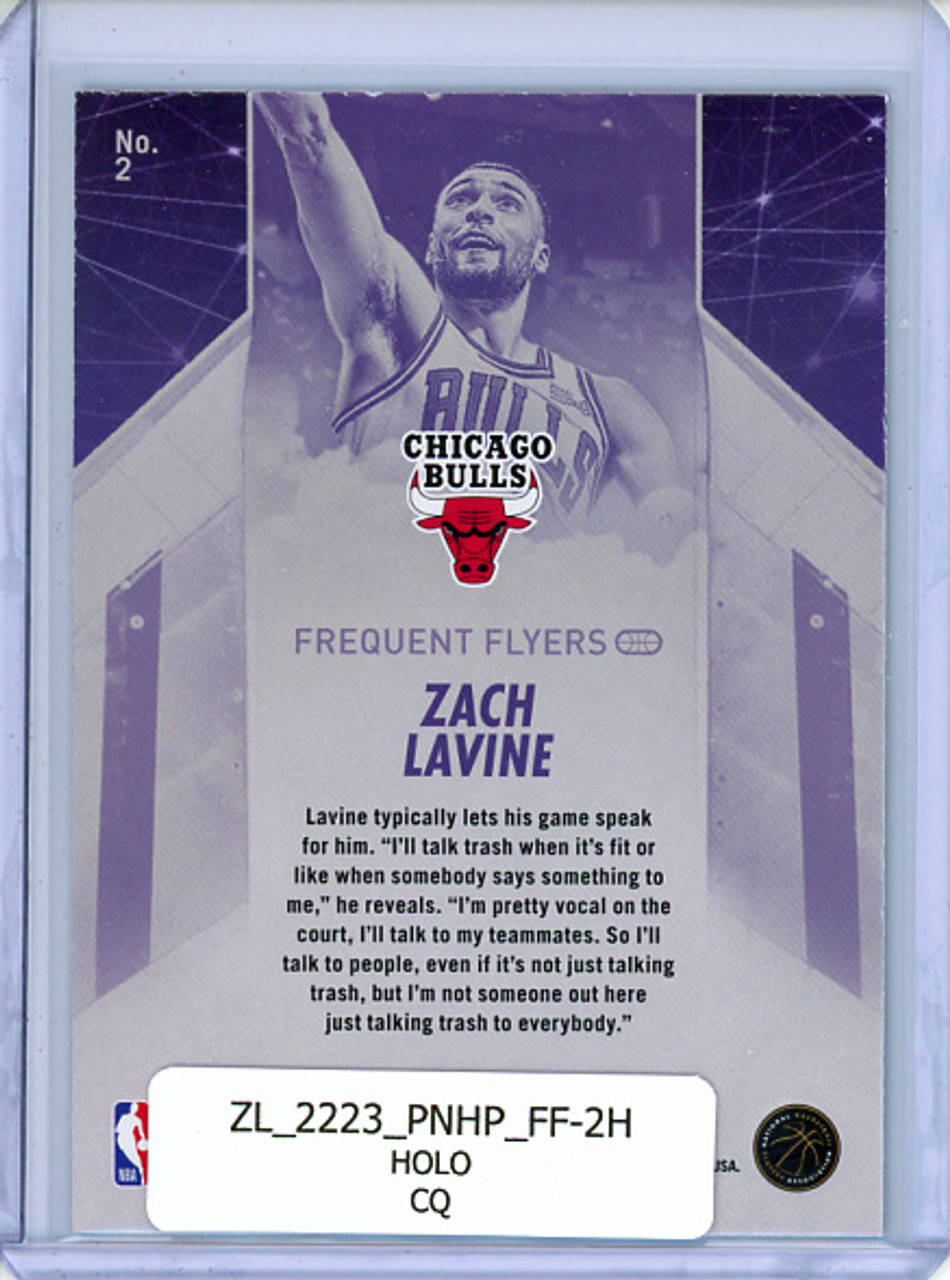 Zach LaVine 2022-23 Hoops, Frequent Flyers #2 Holo (CQ)