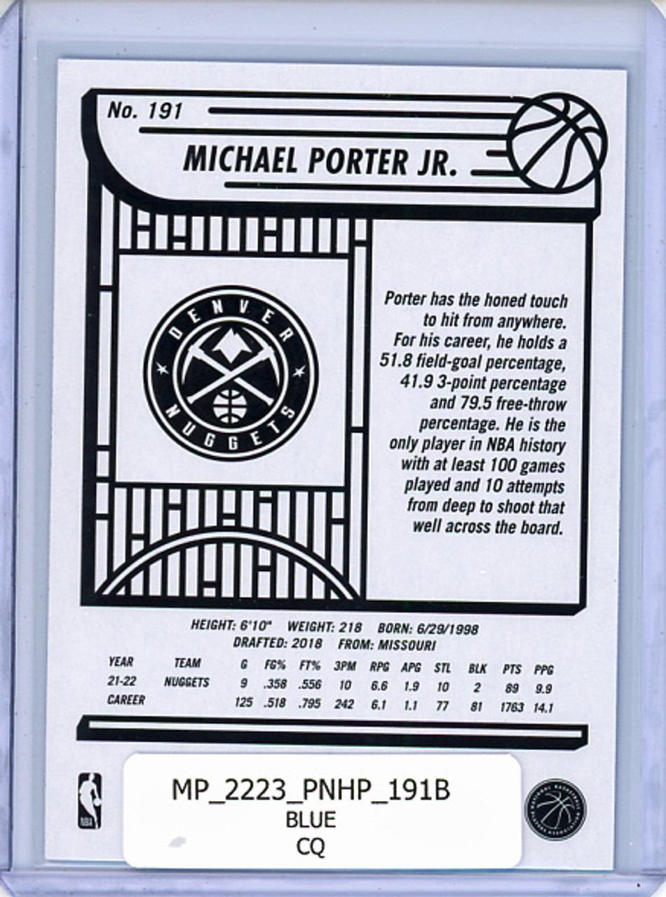 Michael Porter Jr. 2022-23 Hoops #191 Blue (CQ)