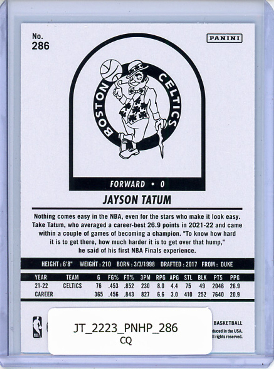 Jayson Tatum 2022-23 Hoops #286 Tribute (CQ)