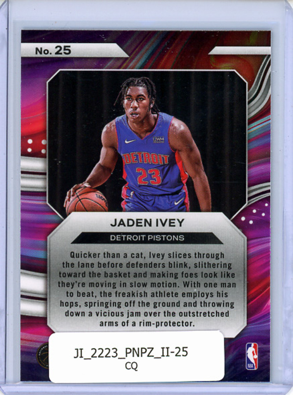 Jaden Ivey 2022-23 Prizm, Instant Impact #25 (CQ)