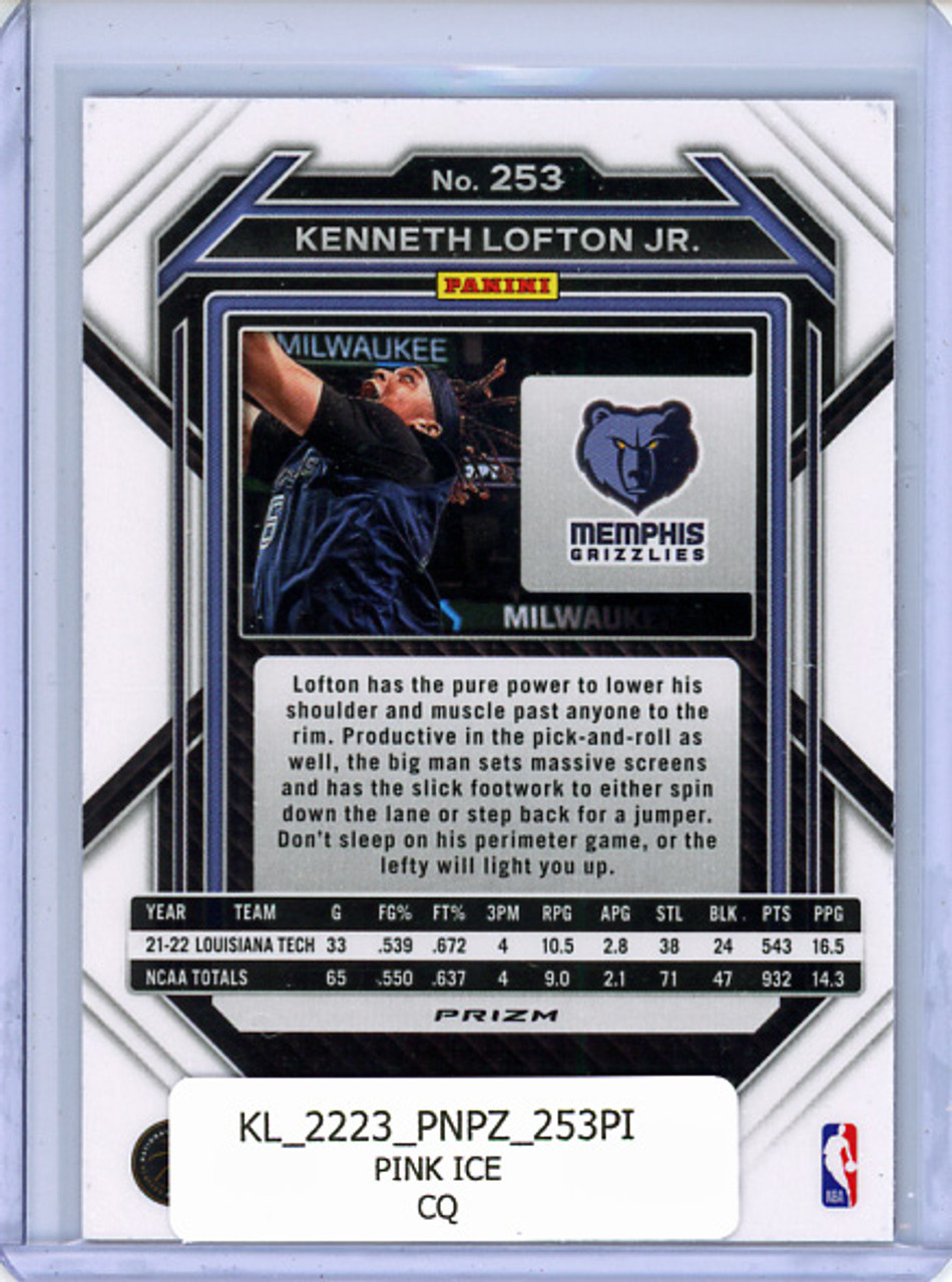 Kenneth Lofton Jr. 2022-23 Prizm #253 Pink Ice (CQ)