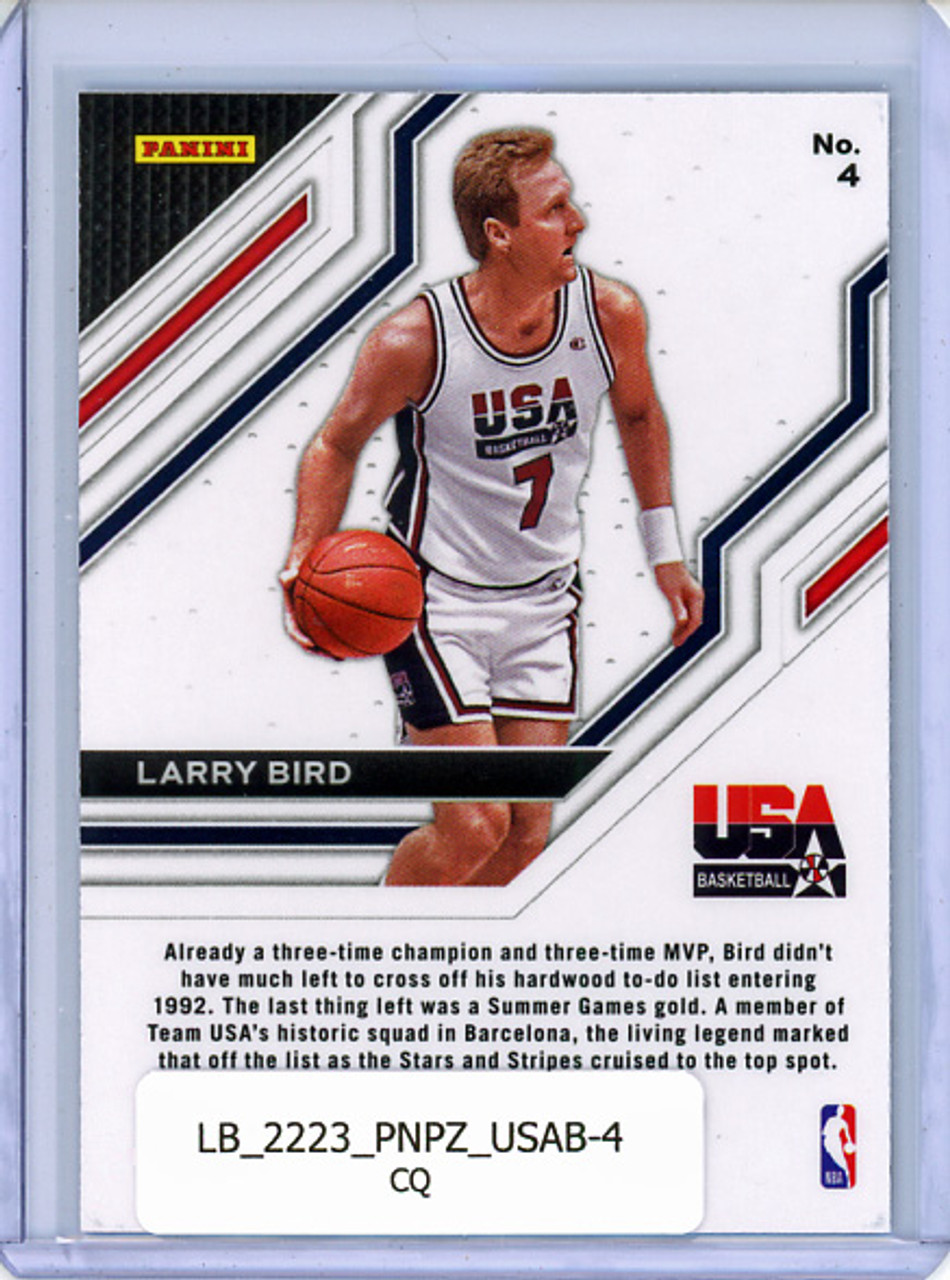 Larry Bird 2022-23 Prizm, USA Basketball #4 (CQ)