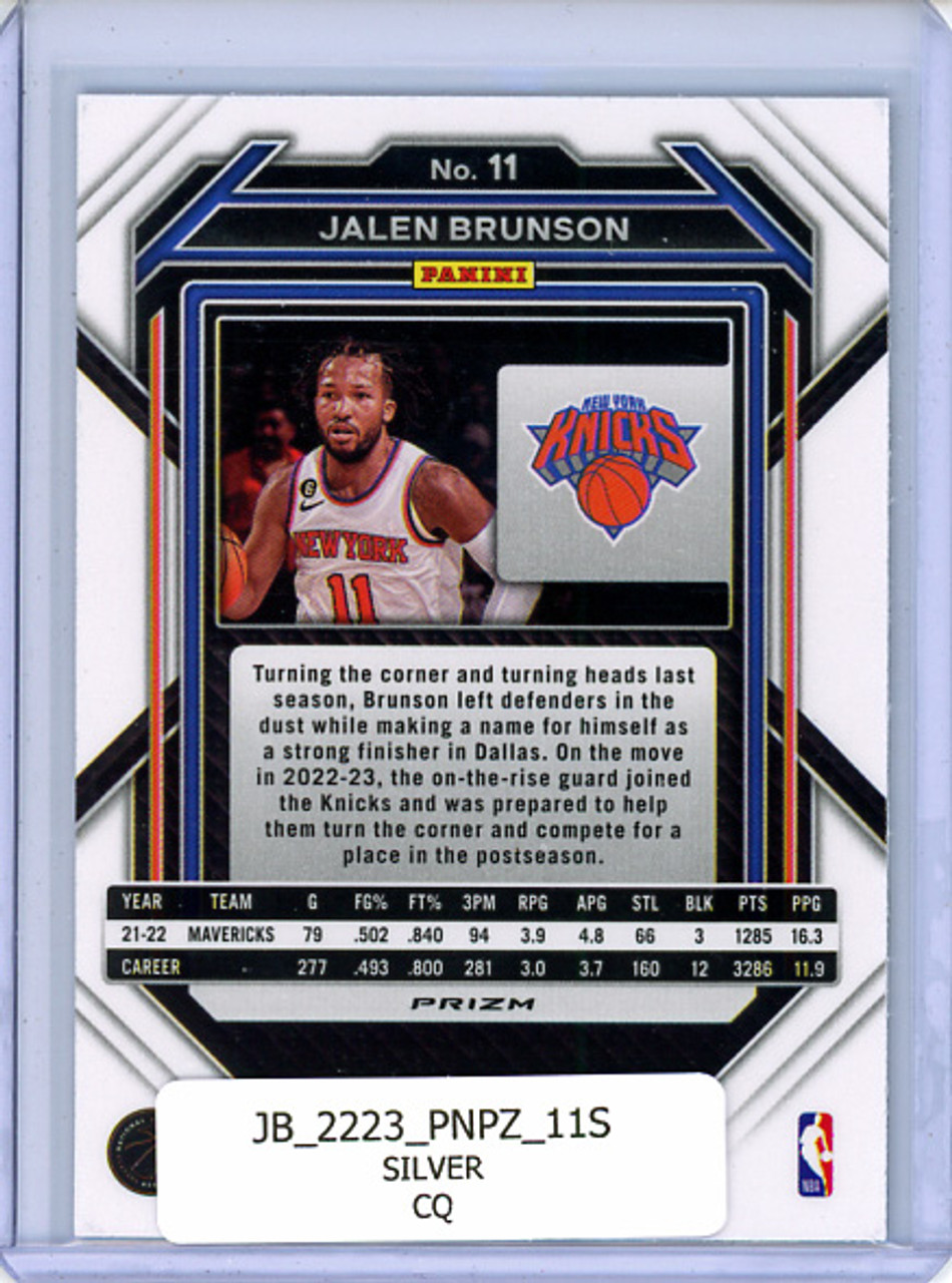 Jalen Brunson 2022-23 Prizm #11 Silver (CQ)