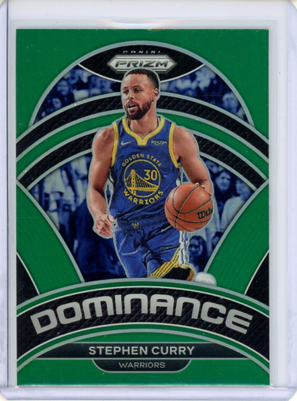 Stephen Curry 2022-23 Prizm, Dominance #23 Green (CQ)