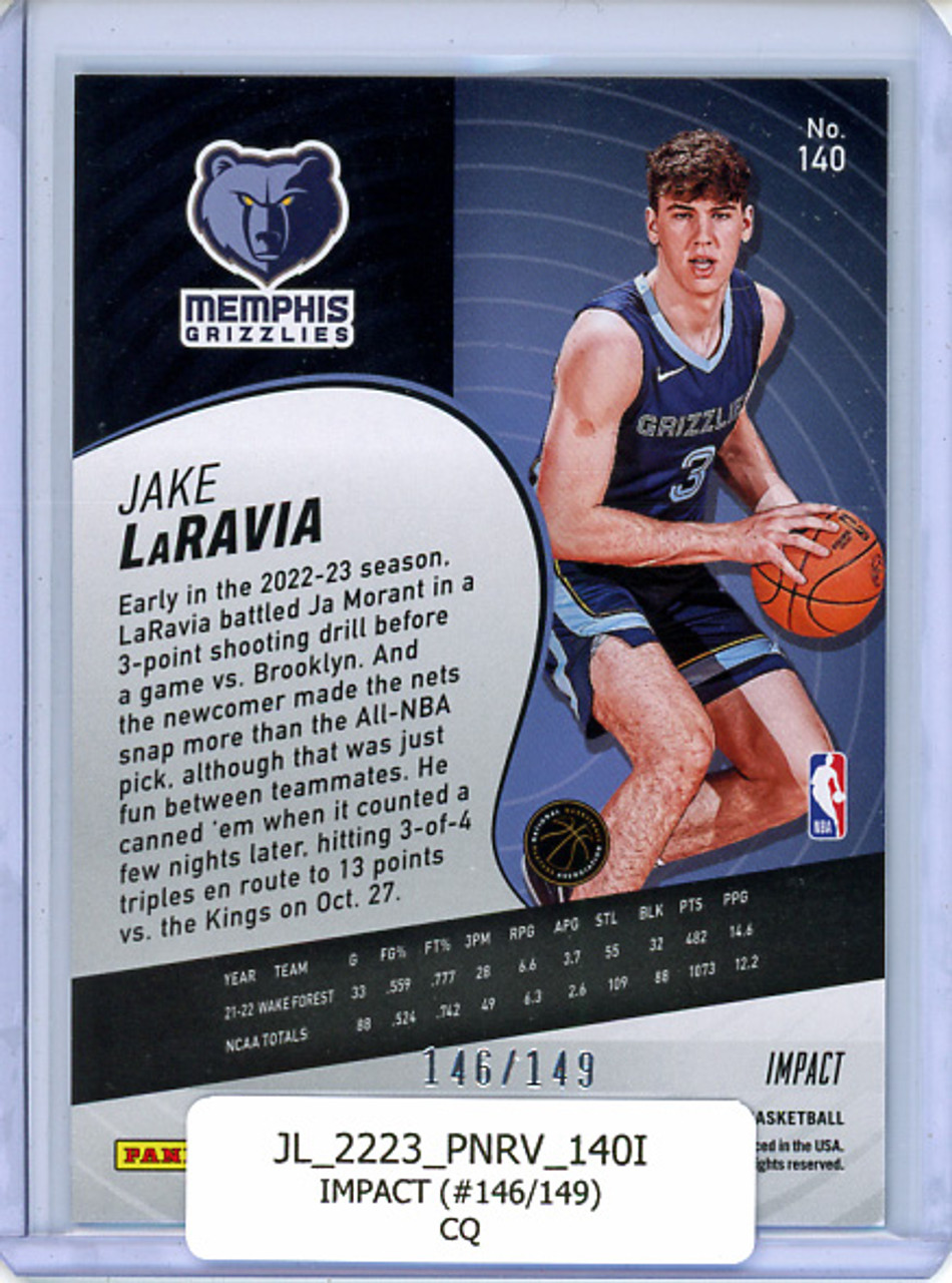 Jake LaRavia 2022-23 Revolution #140 Impact (#146/149) (CQ)