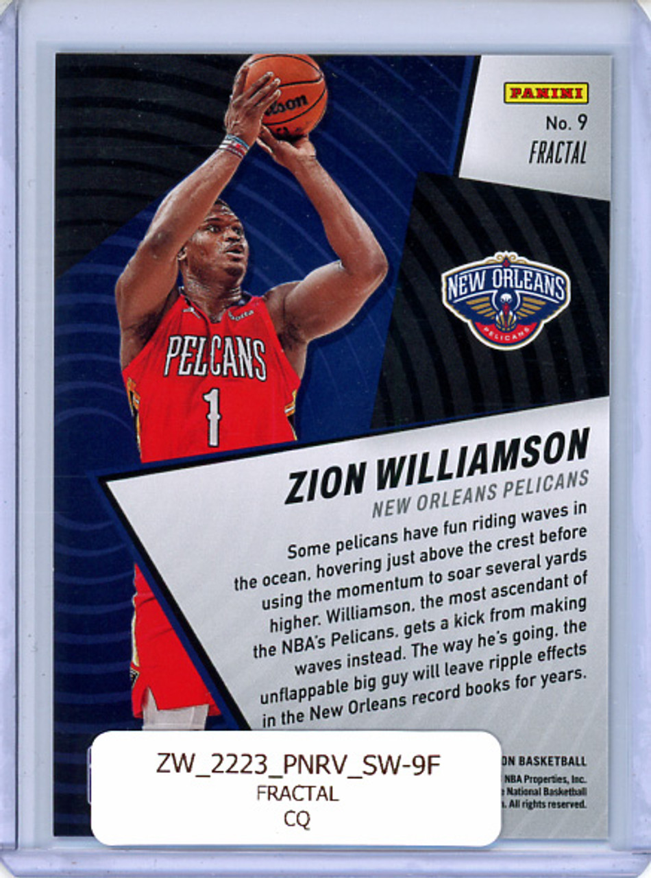 Zion Williamson 2022-23 Revolution, Shock Wave #9 Fractal (CQ)