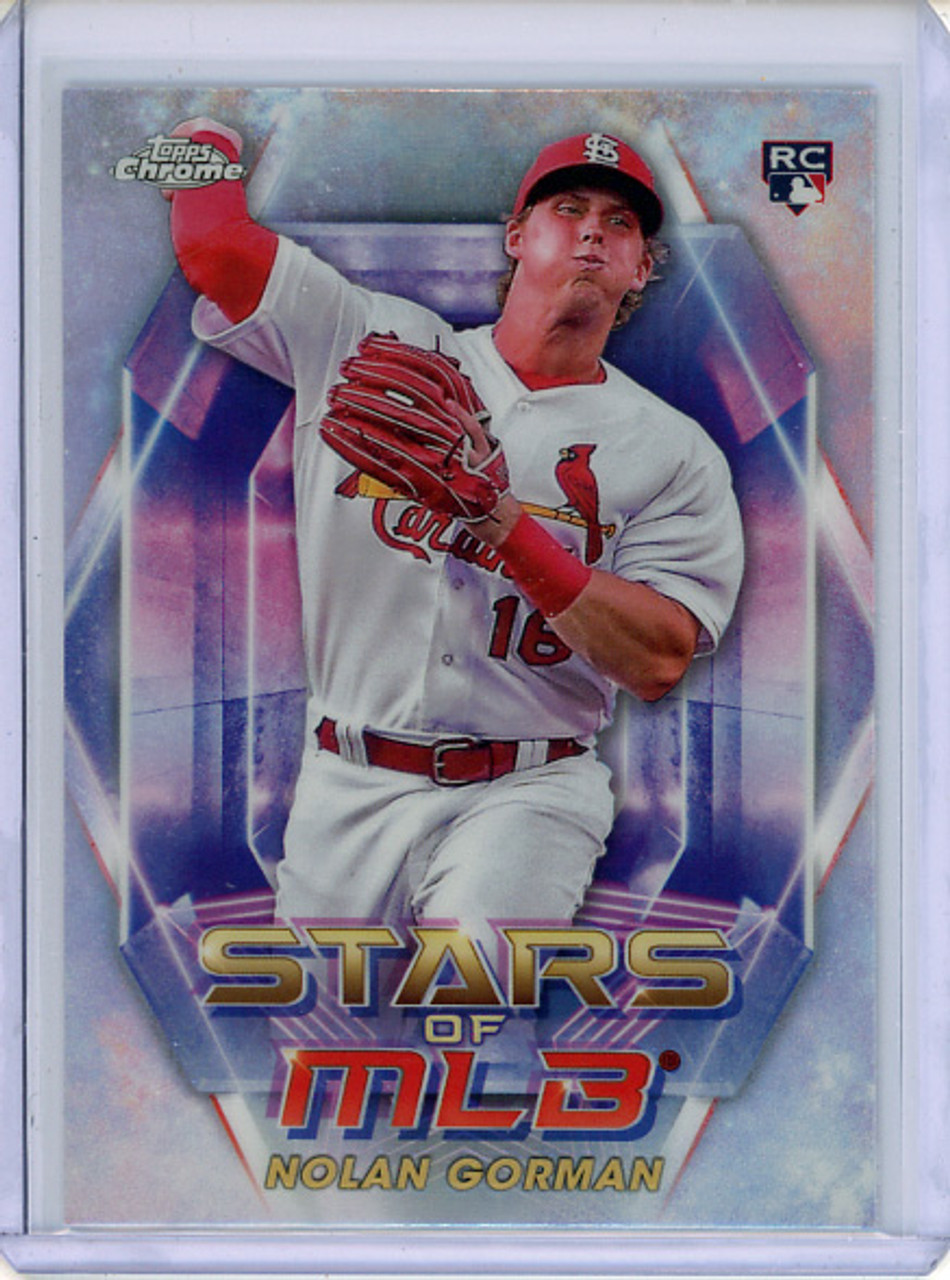 Nolan Gorman 2023 Topps, Stars of MLB Chrome #SMLBC-23 (CQ)