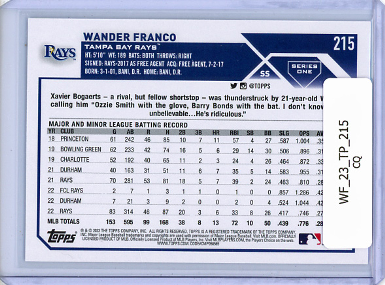 Wander Franco 2023 Topps #215 Future Stars (CQ)