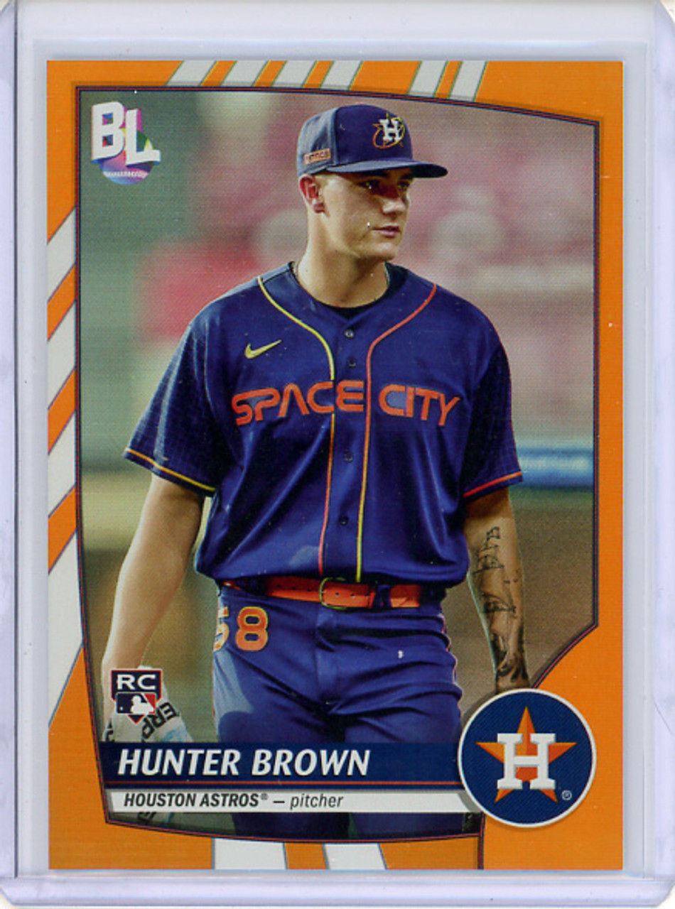 Hunter Brown 2023 Big League #213 Rainbow Foil Electric Orange (CQ)