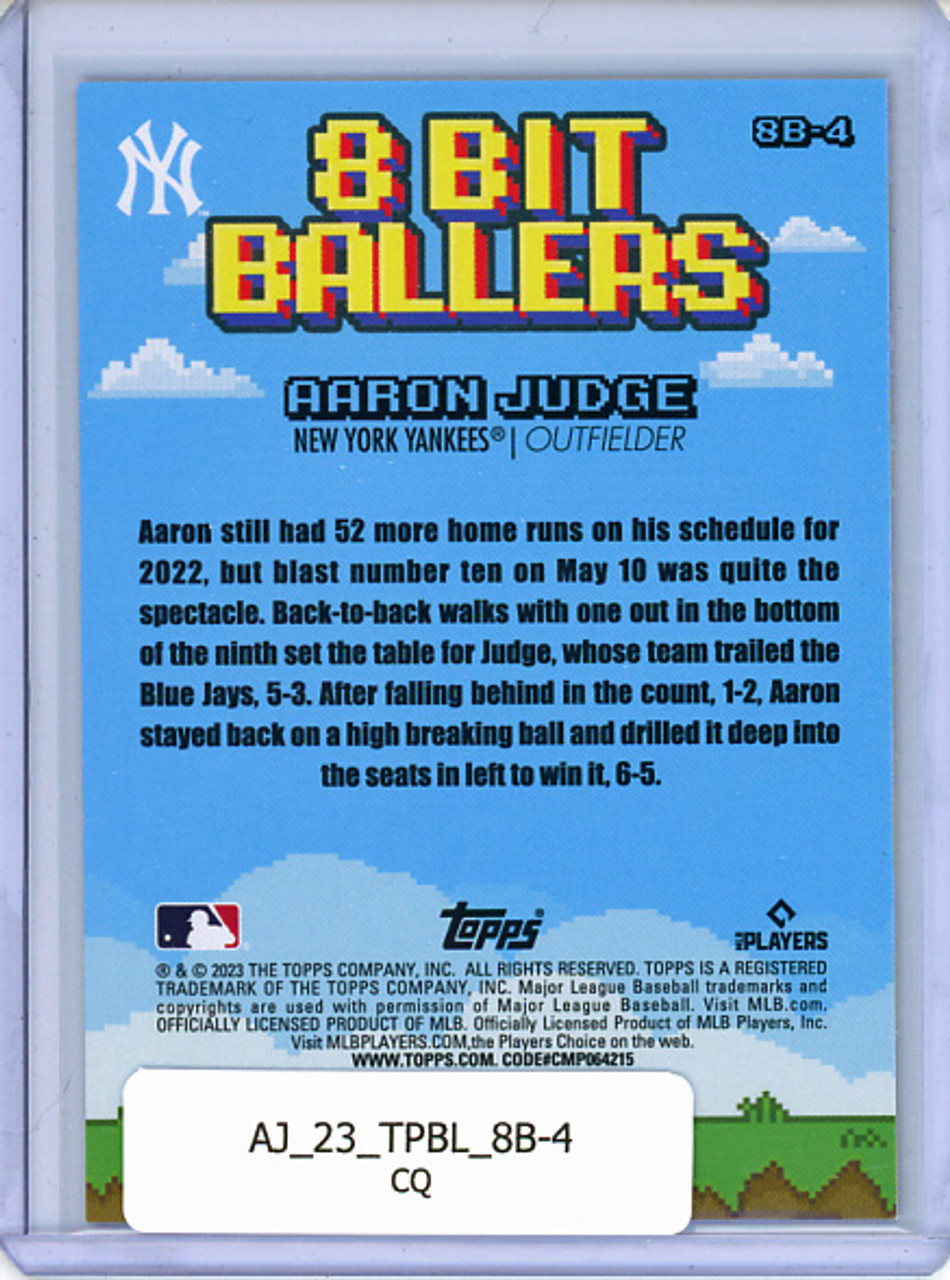 Aaron Judge 2023 Big League, 8 Bit Ballers #8B-4 (CQ)