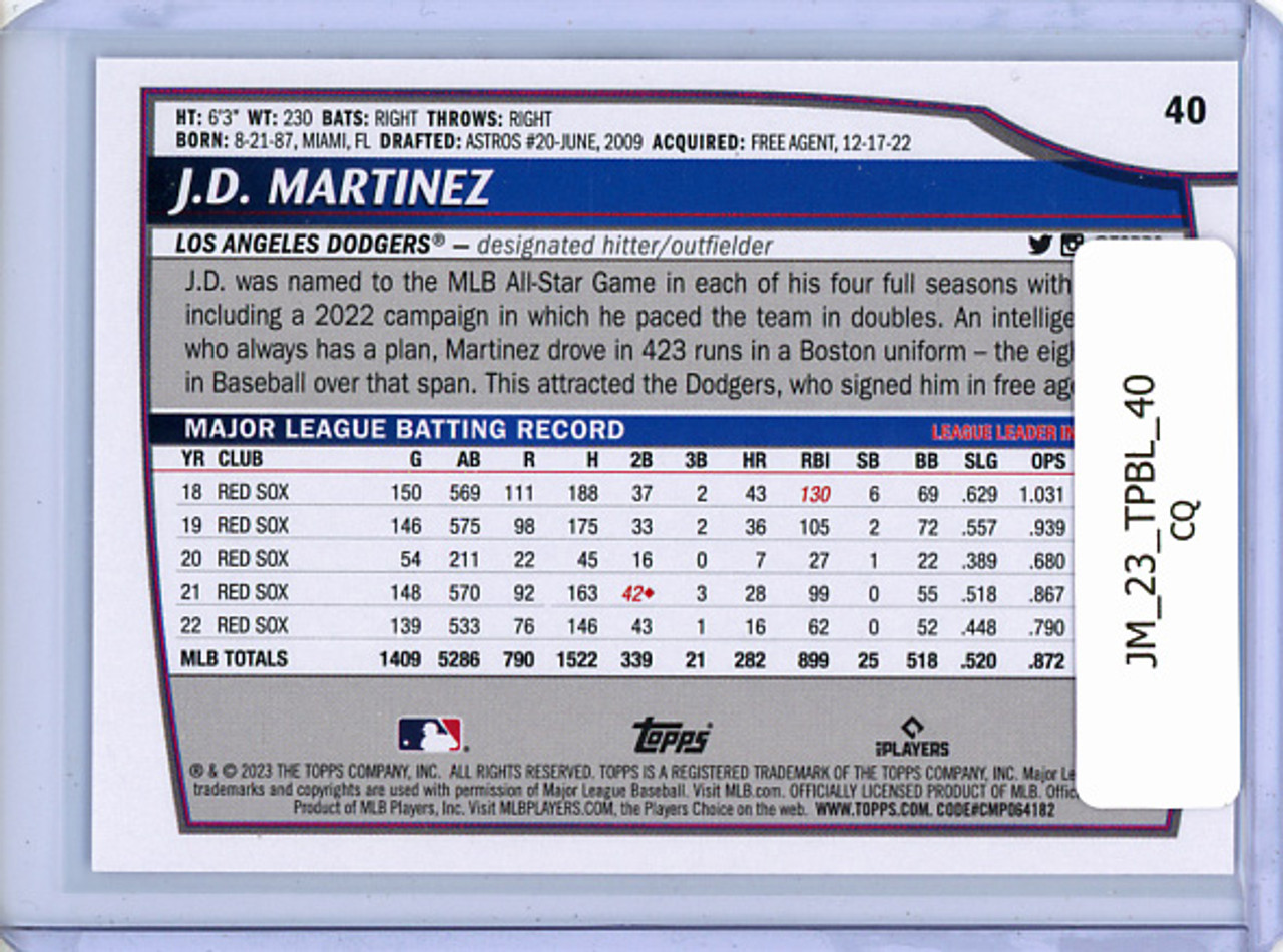 J.D. Martinez 2023 Big League #40 (CQ)