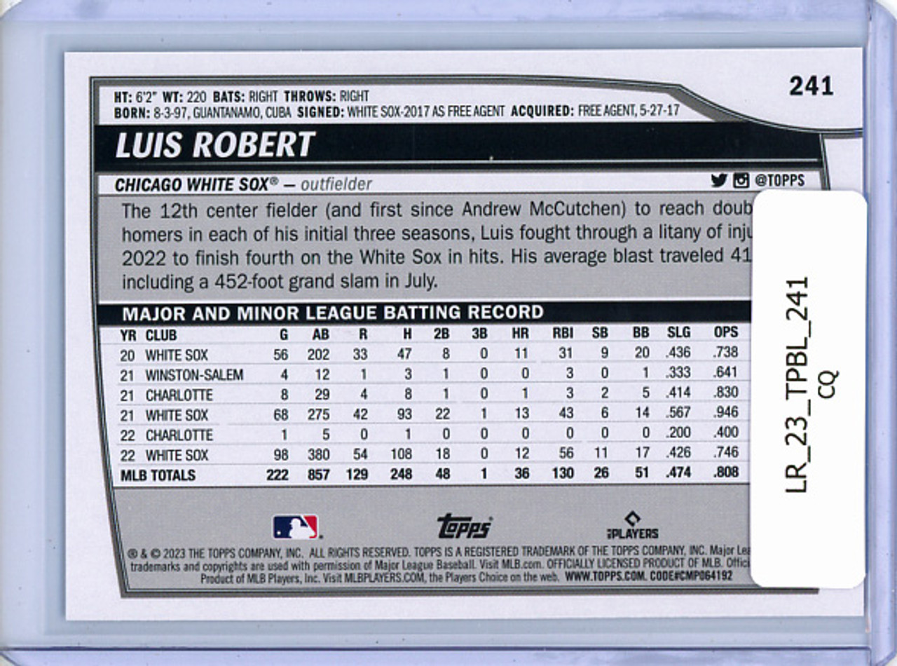 Luis Robert 2023 Big League #241 Rainbow Foil (CQ)