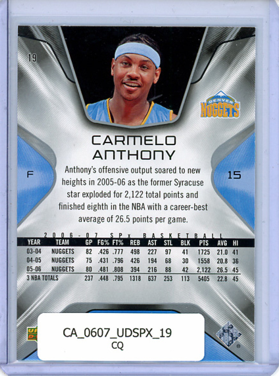Carmelo Anthony 2006-07 SPx #19 (CQ)