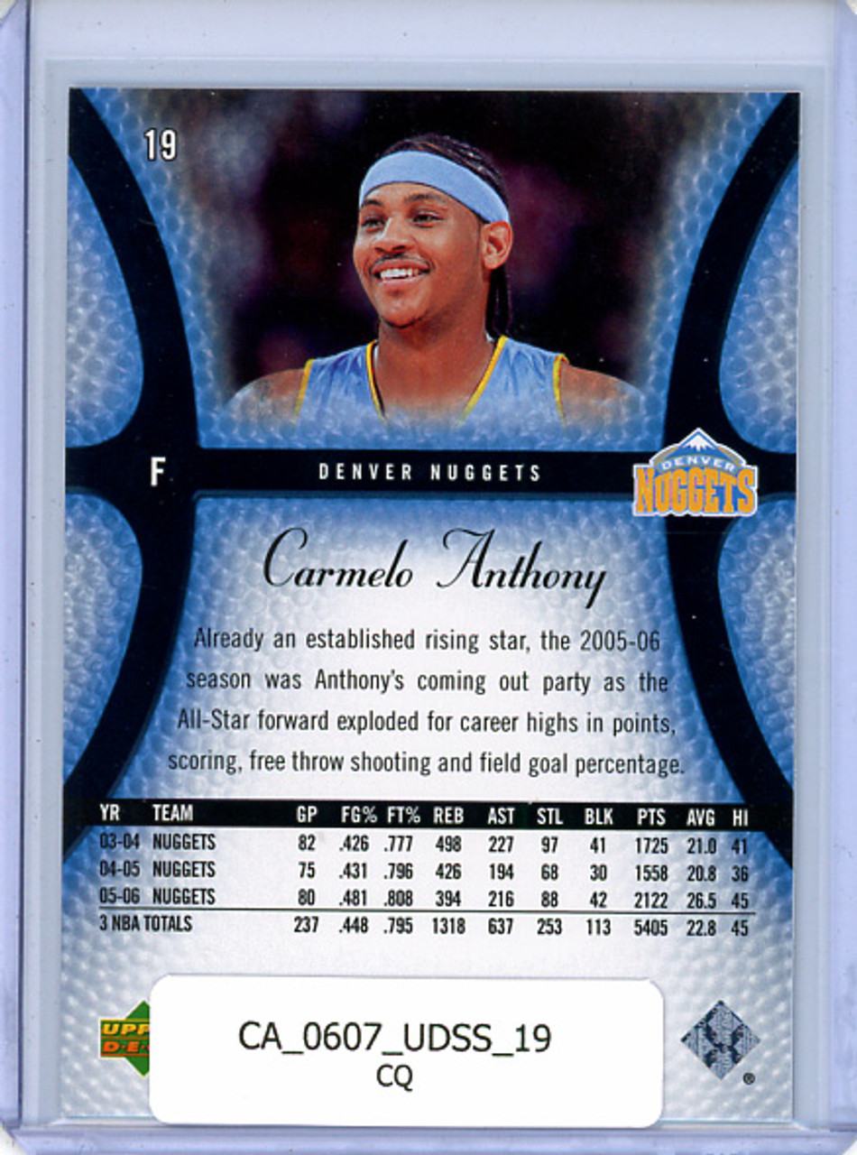Carmelo Anthony 2006-07 Sweet Shot #19 (CQ)