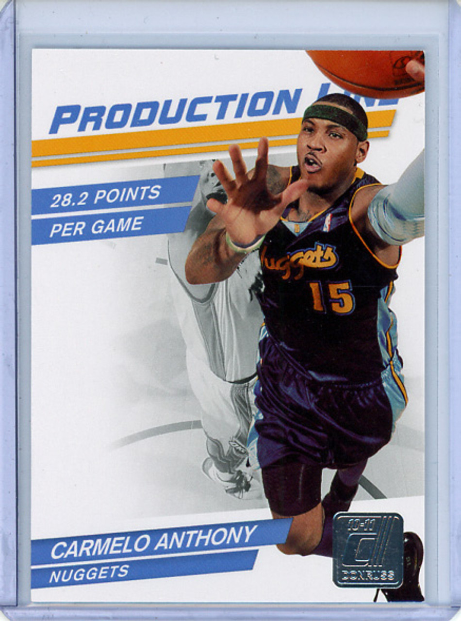 Carmelo Anthony 2010-11 Donruss, Production Line #3 (#237/999) (CQ)