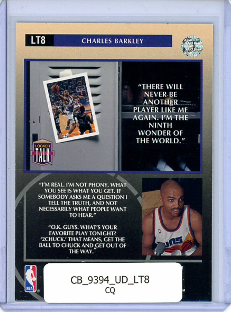 Charles Barkley 1993-94 Upper Deck, Locker Talk #LT8 (CQ)