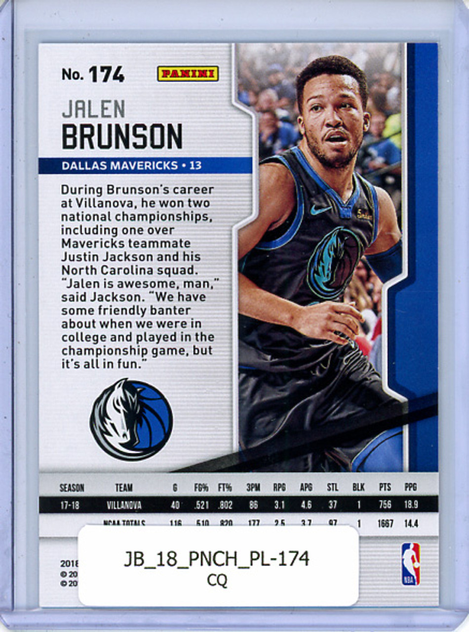 Jalen Brunson 2018-19 Chronicles, Playoff #174 (CQ)