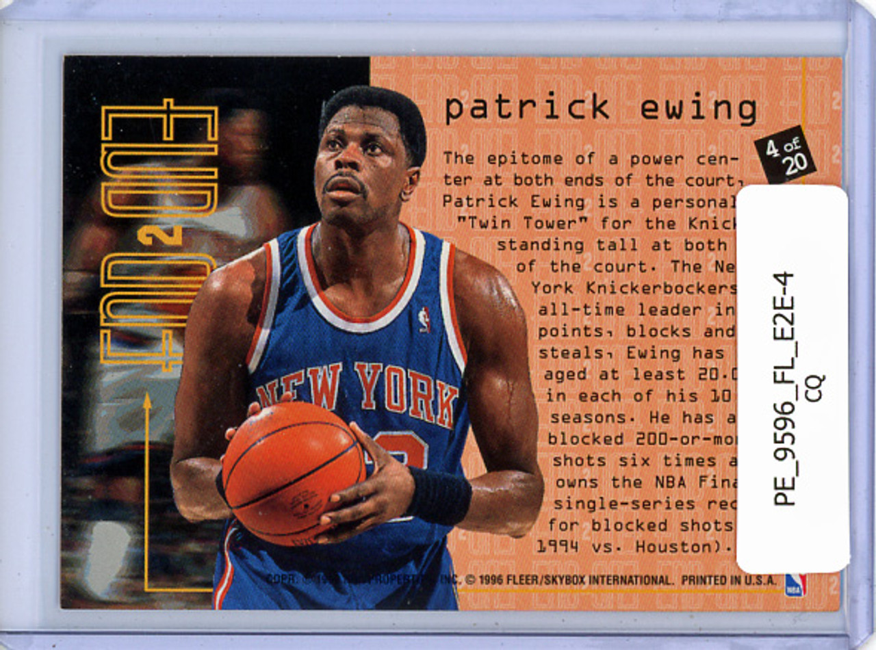 Patrick Ewing 1995-96 Fleer, End 2 End #4 (CQ)