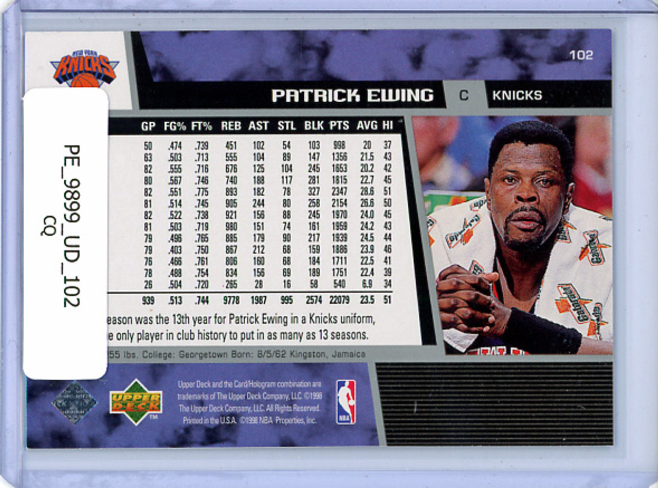 Patrick Ewing 1998-99 Upper Deck #102 (CQ)