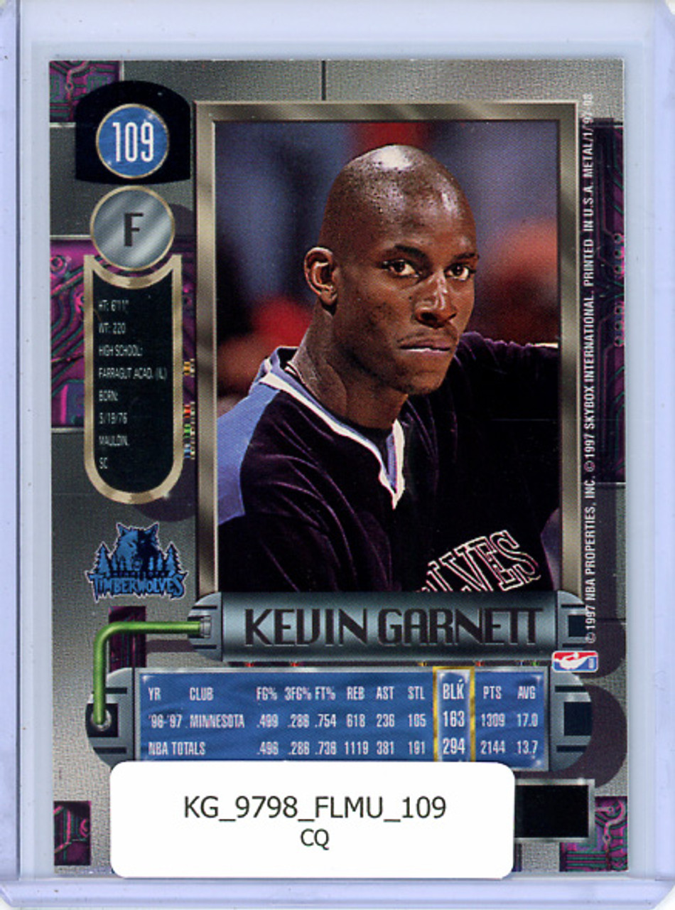 Kevin Garnett 1997-98 Metal Universe #109 (CQ)