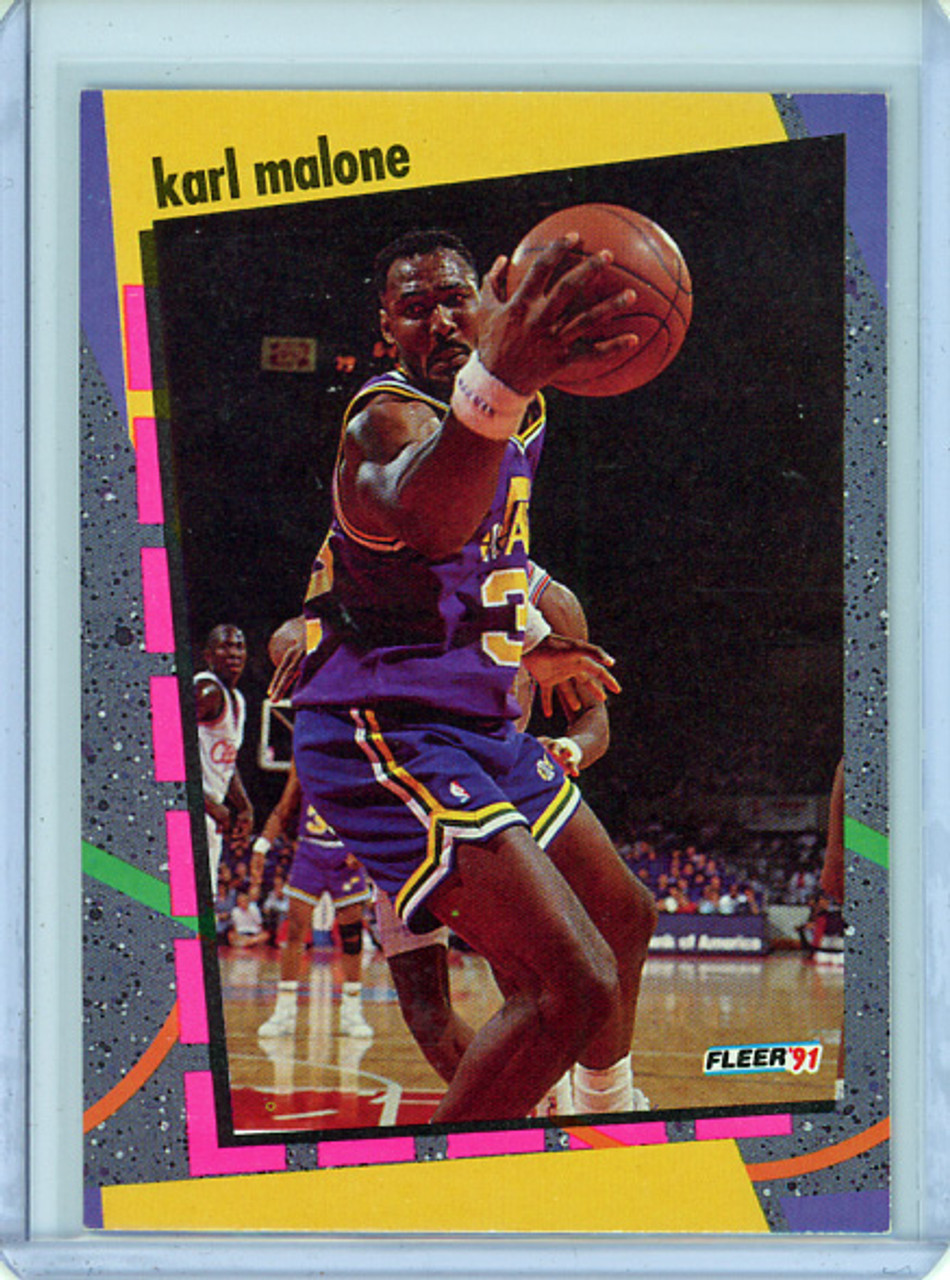 Karl Malone 1991-92 Fleer, Schoolyard #5 (CQ)