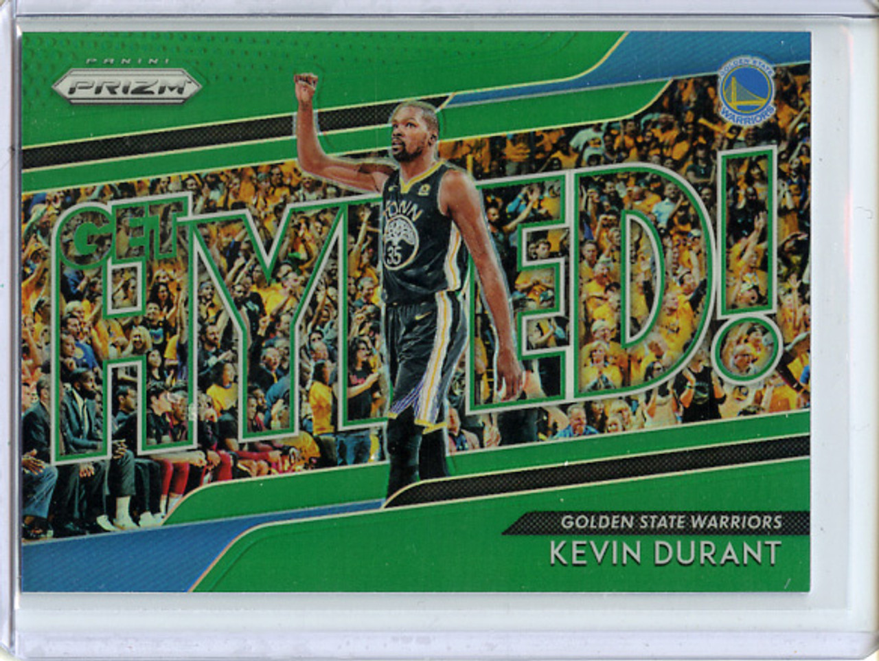 Kevin Durant 2018-19 Prizm, Get Hyped! #6 Green