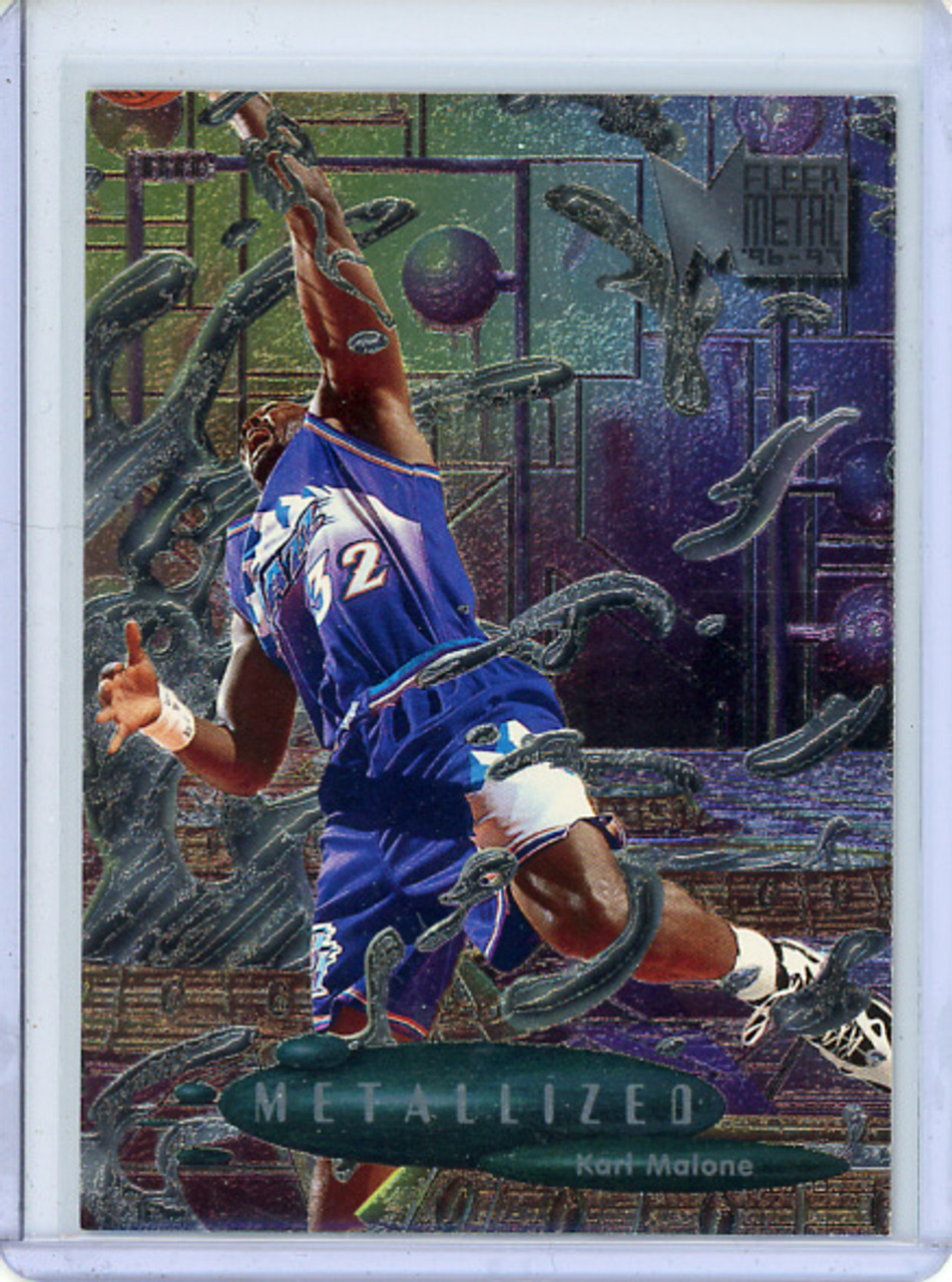 Karl Malone 1996-97 Metal #225 Metallized (CQ)