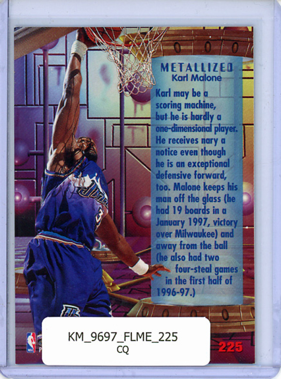 Karl Malone 1996-97 Metal #225 Metallized (CQ)