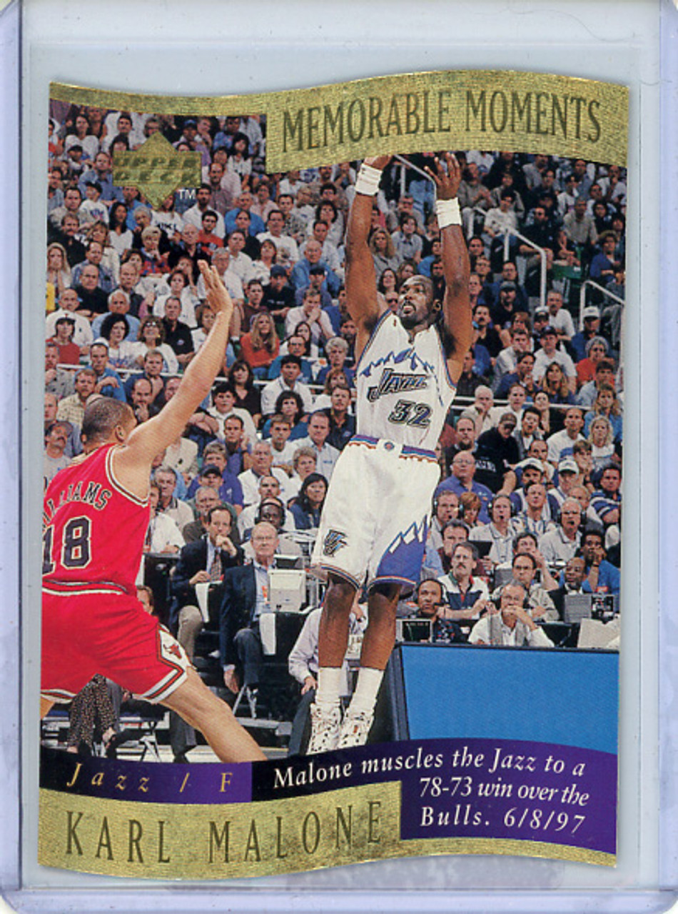 Karl Malone 1997-98 Collector's Choice, Memorable Moments #7 (CQ)