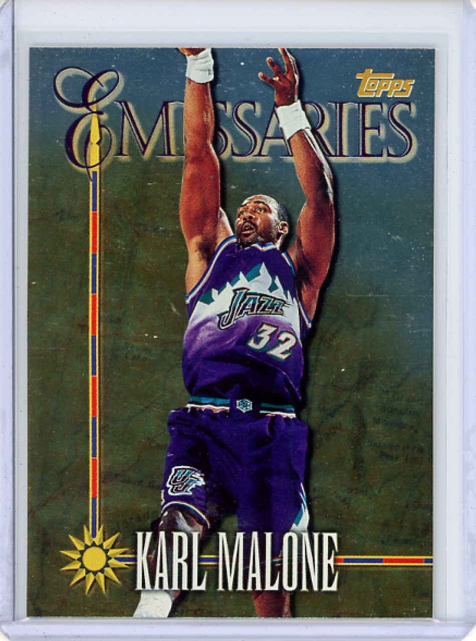 Karl Malone 1998-99 Topps, Emissaries #E2 (CQ)