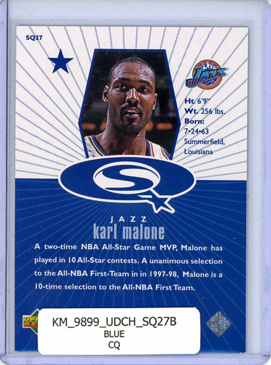 Karl Malone 1997-98 Choice, Starquest #SQ27 Blue (CQ)