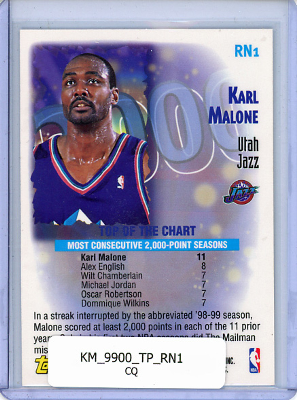 Karl Malone 1999-00 Topps, Record Numbers #RN1 (CQ)