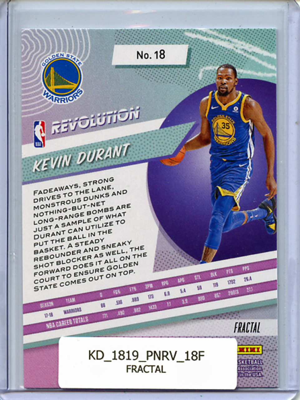 Kevin Durant 2018-19 Revolution #18 Fractal