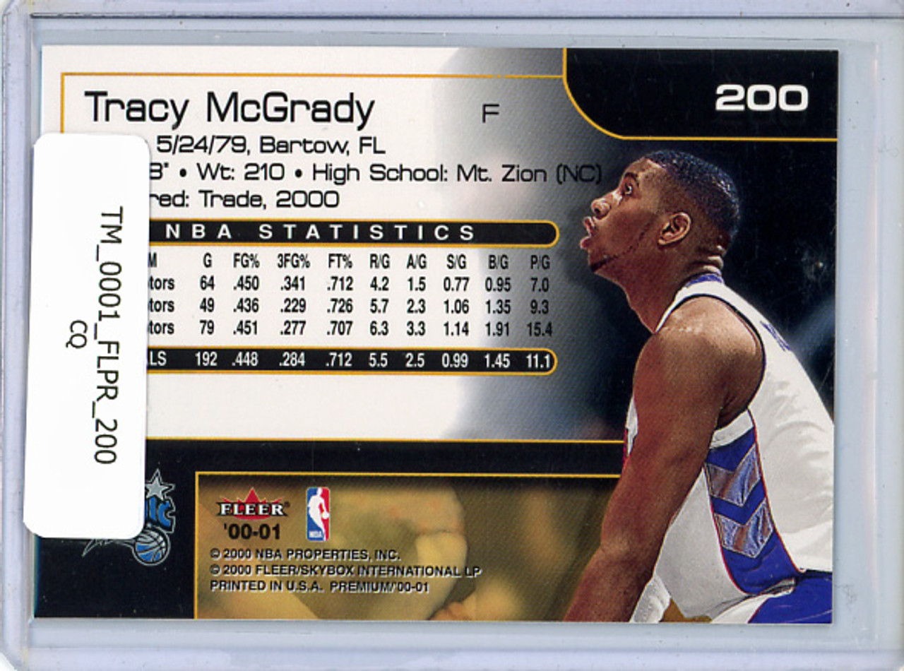 Tracy McGrady 2000-01 Premium #200 (CQ)