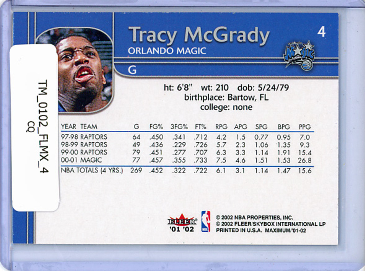 Tracy McGrady 2001-02 Maximum #4 (CQ)