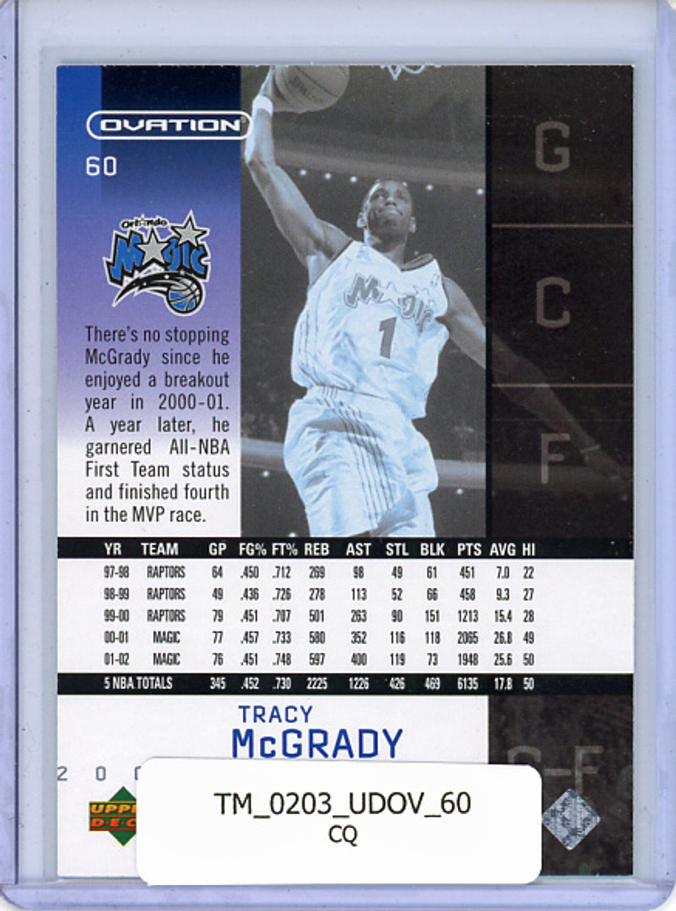 Tracy McGrady 2002-03 Ovation #60 (CQ)