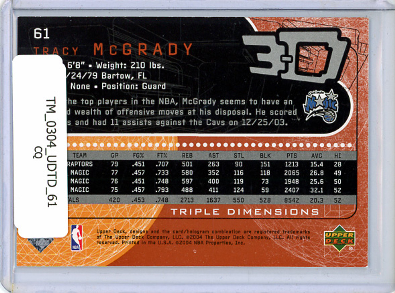 Tracy McGrady 2003-04 Triple Dimensions #61 (CQ)
