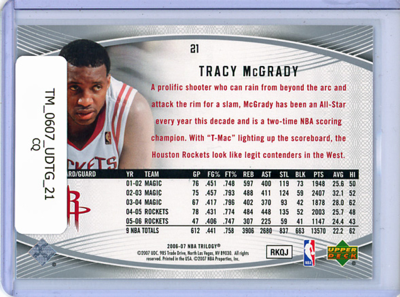 Tracy McGrady 2006-07 Trilogy #21 (CQ)