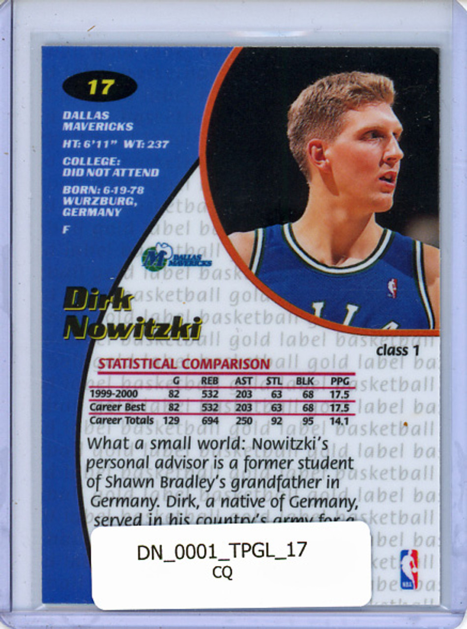 Dirk Nowitzki 2000-01 Gold Label #17 Class 1 (CQ)