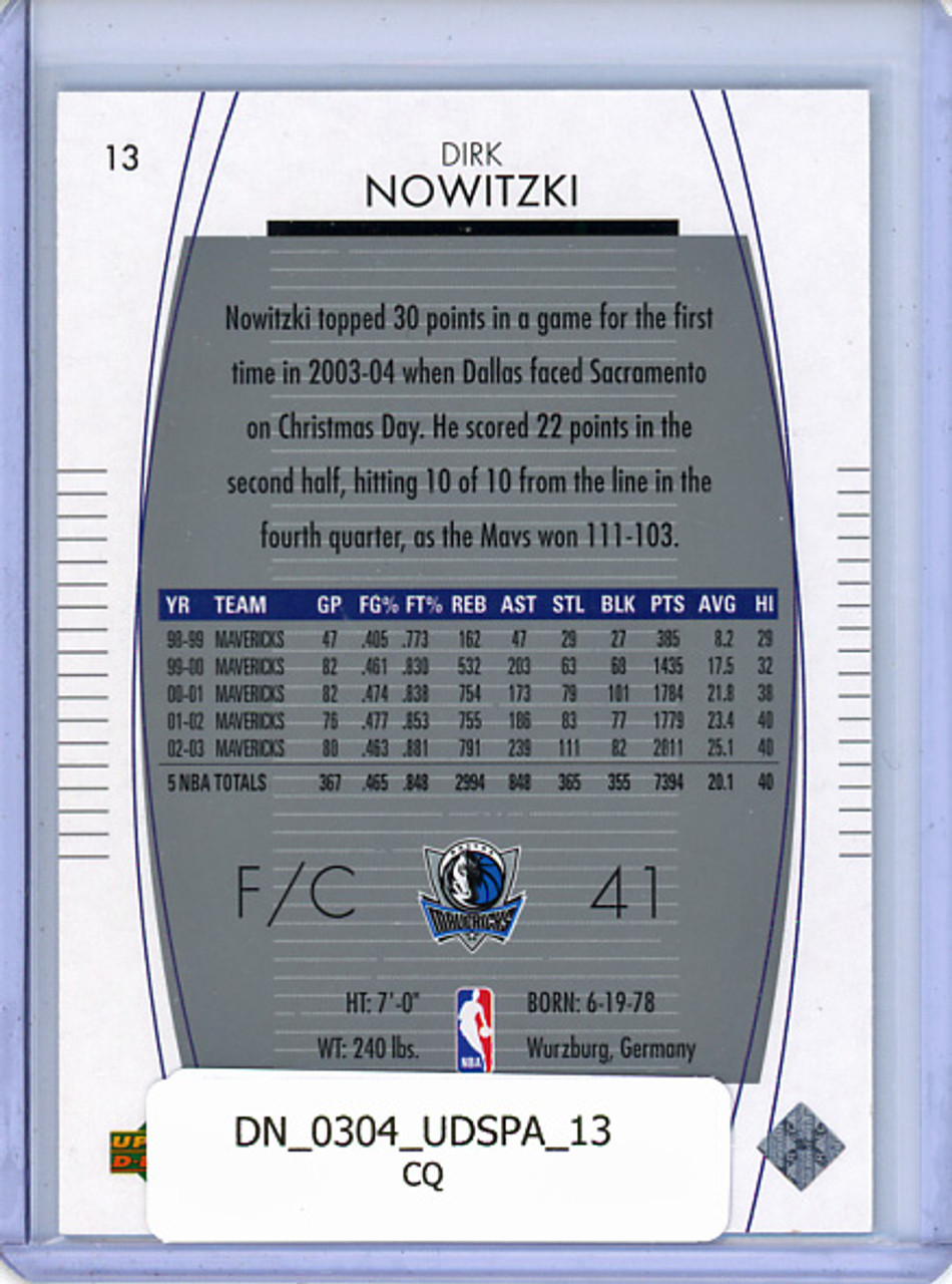 Dirk Nowitzki 2003-04 SP Authentic #13 (CQ)