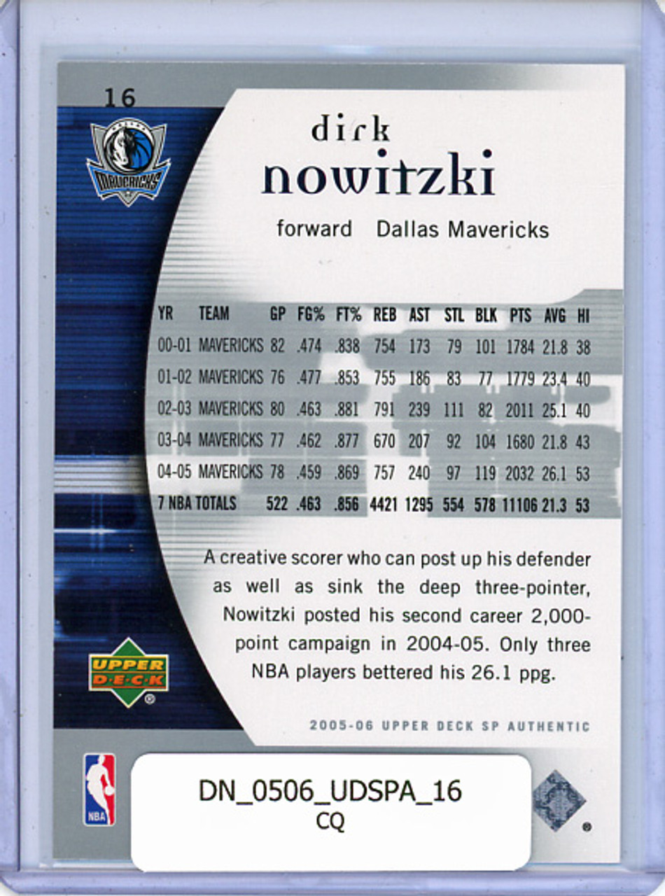 Dirk Nowitzki 2005-06 SP Authentic #16 (CQ)