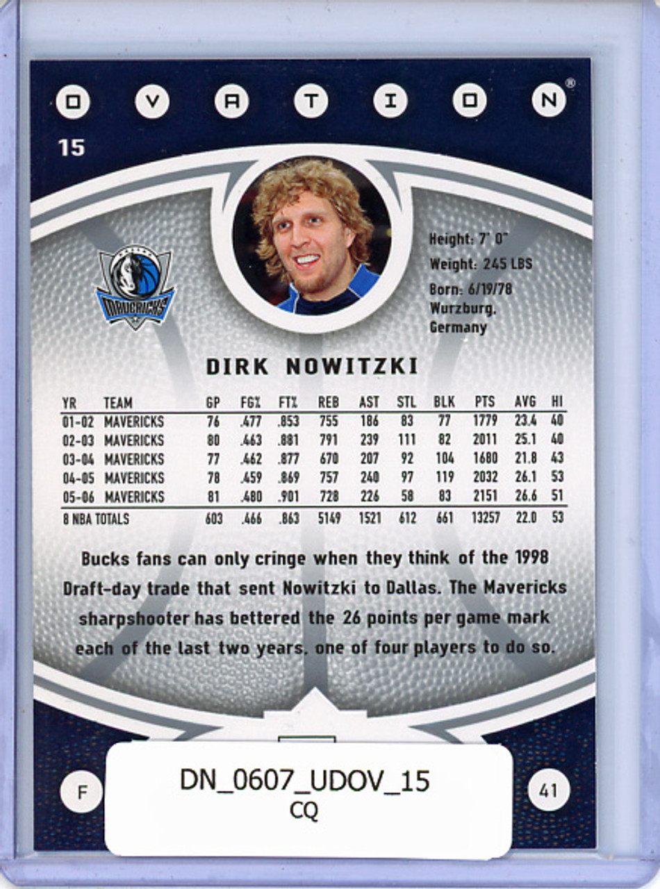 Dirk Nowitzki 2006-07 Ovation #15 (CQ)